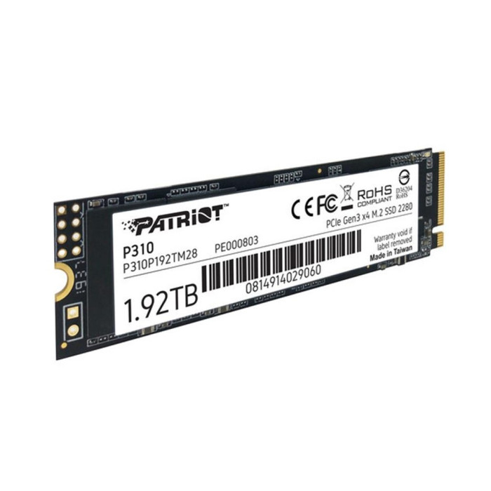 Накопичувач SSD M.2 Patriot P310 1920GB NVMe 2280 PCIe 3.0x4 3D NAND TLC