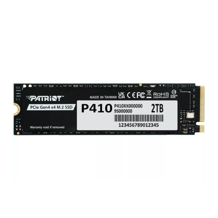 Накопичувач SSD M.2 Patriot P410 2TB NVMe 2280 PCIe Gen4 x4 5000/4500 TLC