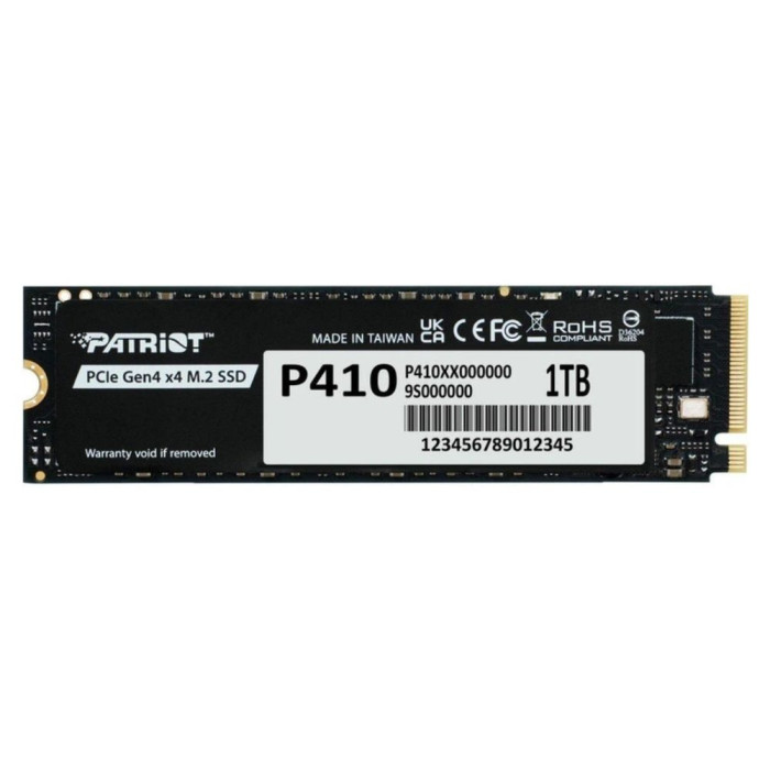 Накопичувач SSD M.2 Patriot P410 1TB NVMe 2280 PCIe Gen4 x4 5000/4500 TLC