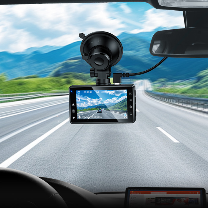 Відеореєстратор HOCO DV14 3-inch screen display driving recorder(720P)