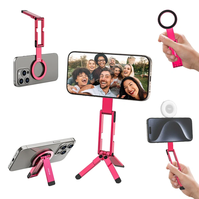 Тримач телефона Ulanzi MA60 Foldable Magnetic Phone Tripod (Pink)