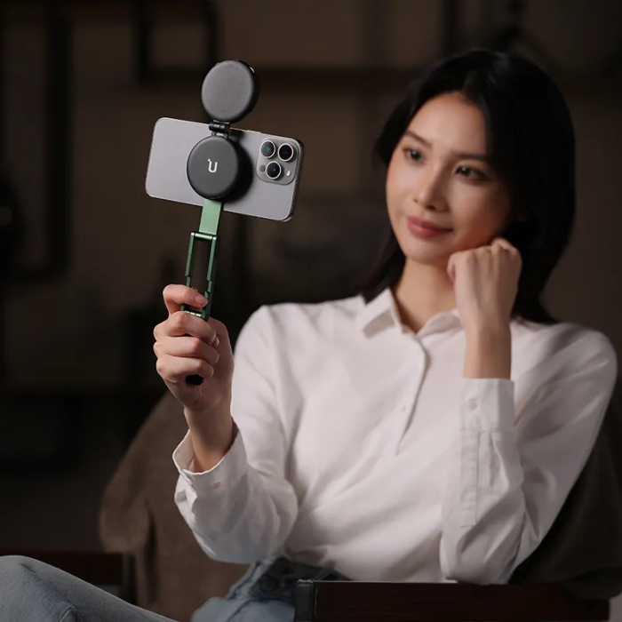 Тримач телефона Ulanzi MA60 Foldable Magnetic Phone Tripod (Orange)