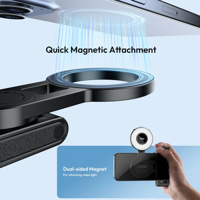 Селфі-монопод Ulanzi JJ03 3-in-1 Magnetic Phone Tripod with Remote Control Black