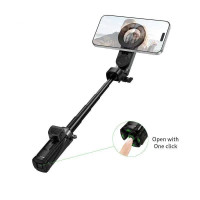 Селфі-трипод HOCO K27 Pro Magic mini live broadcast stand(pull clip+magnetic focusing version) (48cm) Black