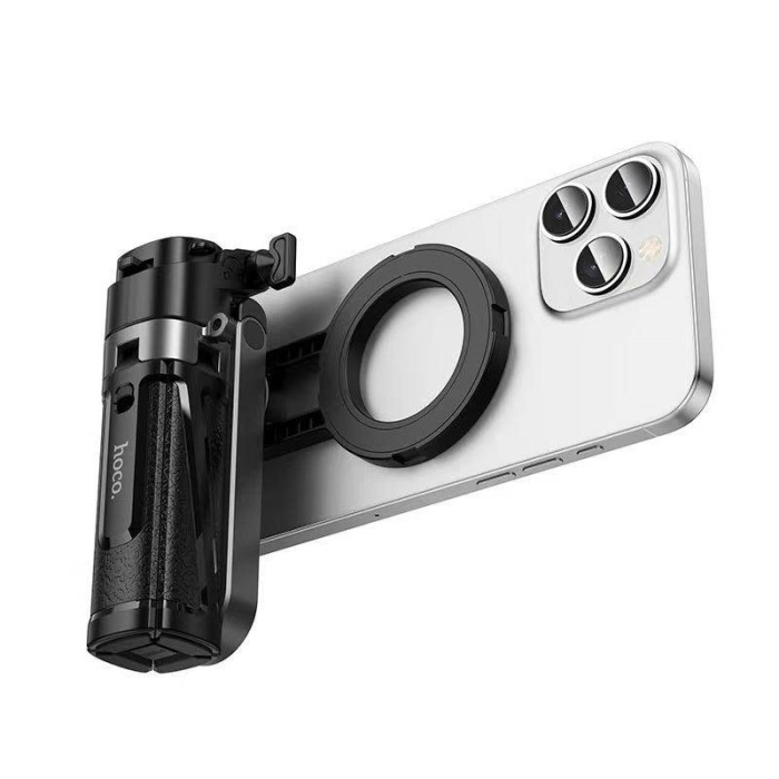 Селфі-трипод HOCO K27 Pro Magic mini live broadcast stand(pull clip+magnetic focusing version) (48cm) Black