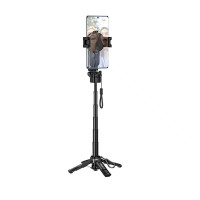 Селфі-трипод HOCO K27 Pro Magic mini live broadcast stand(pull clip+magnetic focusing version) (48cm) Black
