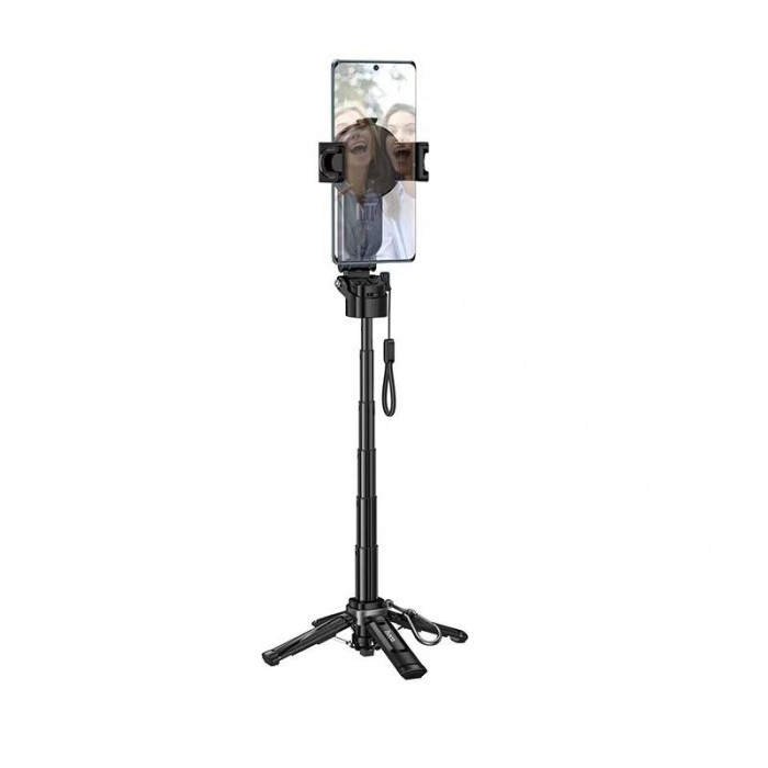 Селфі-трипод HOCO K27 Pro Magic mini live broadcast stand(pull clip+magnetic focusing version) (48cm) Black