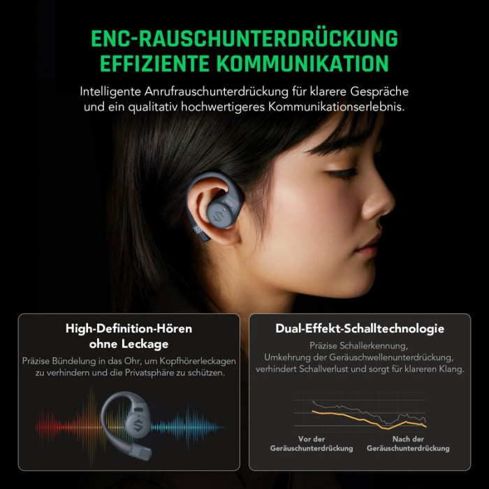 Бездротові навушники TWS Black Shark Open Bluetooth Earphones Black