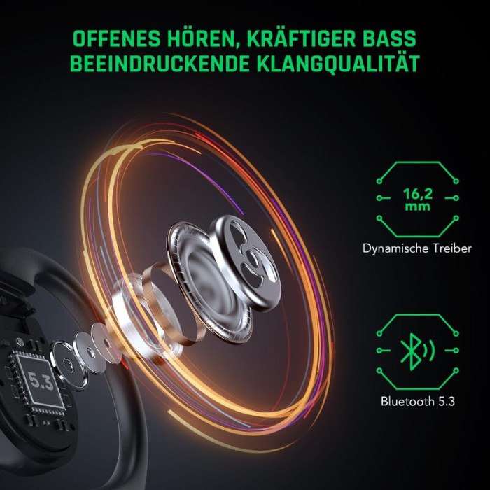Бездротові навушники TWS Black Shark Open Bluetooth Earphones Black