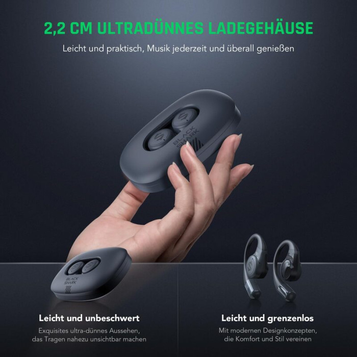 Бездротові навушники TWS Black Shark Open Bluetooth Earphones Black