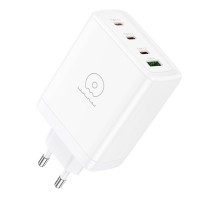 Мережевий зарядний пристрій WUW-C158 1USB 3Type-C + USB A PD100W white