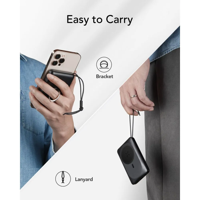 Зовнішній акумулятор VEGER MagOn Wireless Power Bank 10000mAh White