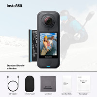 Екшн-камера Insta360 X4 Air Standard Bundle  (Black)