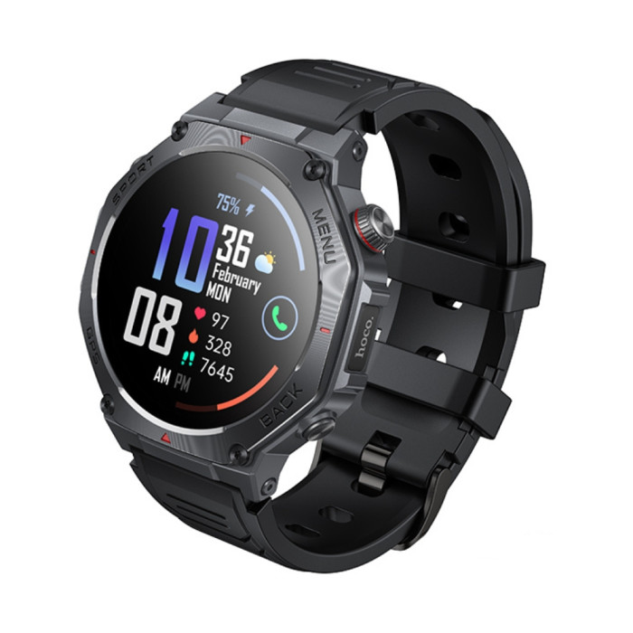 Смарт-годинник HOCO Y37 AMOLED 36mm. 520 mAh. GPS sports watch(call version) Black