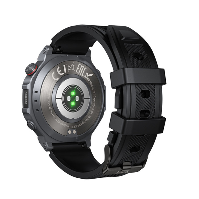 Смарт-годинник HOCO Y37 AMOLED 36mm. 520 mAh. GPS sports watch(call version) Black