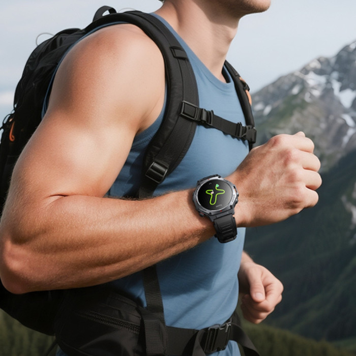 Смарт-годинник HOCO Y37 AMOLED 36mm. 520 mAh. GPS sports watch(call version) Black