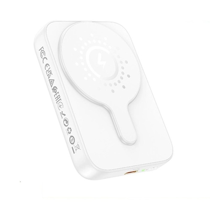 Зовнішній акумулятор HOCO J117A Esteem PD20W magnetic power bank(10000mAh) White