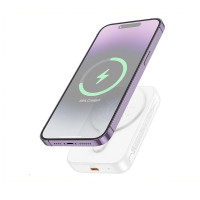 Зовнішній акумулятор HOCO J117A Esteem PD20W magnetic power bank(10000mAh) White