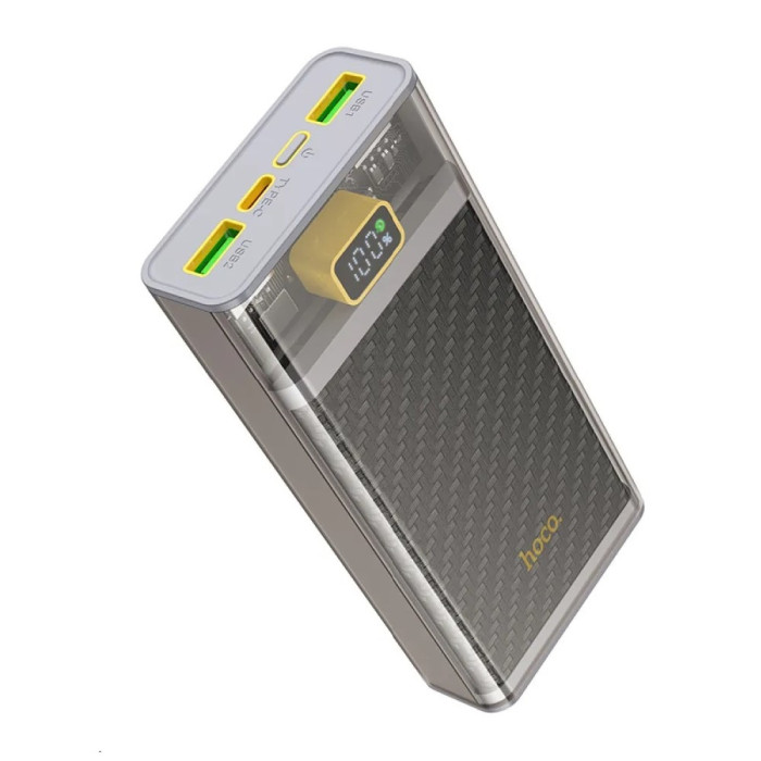 Зовнішній акумулятор HOCO J103A Discovery edition 22.5W fully compatible power bank(20000mAh) Gray