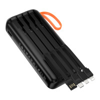Зовнішній акумулятор HOCO J151A Spirit dual lighting four-cable power bank(20000mAh)