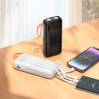 Зовнішній акумулятор HOCO J151A Spirit dual lighting four-cable power bank(20000mAh)