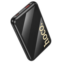 Зовнішній акумулятор HOCO Q37 Graceful 22.5W+PD20W power bank with two cables(10000mAh) Black