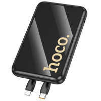 Зовнішній акумулятор HOCO Q37 Graceful 22.5W+PD20W power bank with two cables(10000mAh) Black