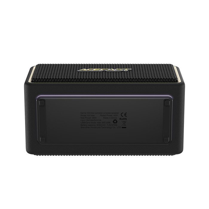 Портативна колонка ACEFAST K3 Max, 40W, IPX6, Black