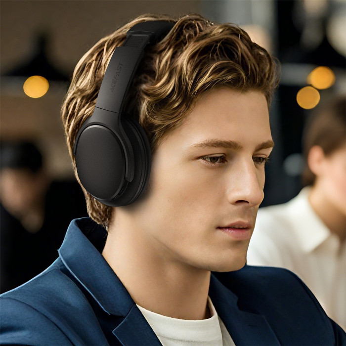 Бездротові накладні навушники ACEFAST H10 wireless headset Black