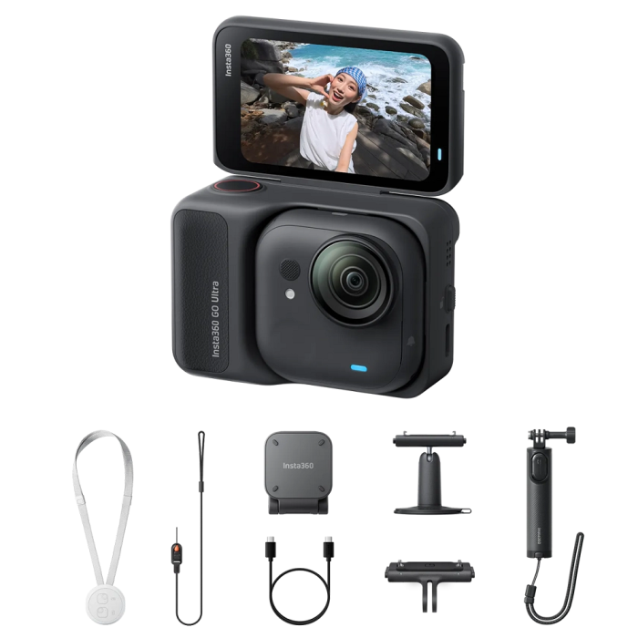 Екшн-камера Insta360 GO Ultra Creator Bundle (Midnight Black)