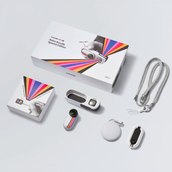 Екшн-камера Insta360 GO 3S Retro Bundle (Special Edition) Canvas White 128G
