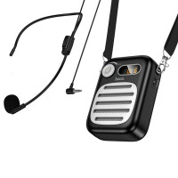 Портативна колонка з гарнітурою HOCO L23 Lemony speaker with wired microphone, 5W, Black