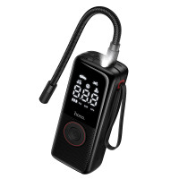 Автомобільний насос HOCO ZP18 Enlighten portable smart air pump Black