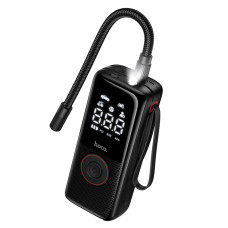 Автомобільний насос HOCO ZP18 Enlighten portable smart air pump Black
