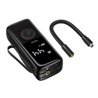 Автомобільний насос HOCO ZP18 Enlighten portable smart air pump Black