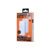 Зовнішній акумулятор REMAX 20W+22.5W with 3 Fast Charging Cable Power Bank 20000mAh FCP-2 White