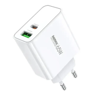 Мережевий зарядний пристрій REMAX Kiddy Series 65W A+C Fast Charger RP-U125 EU-White