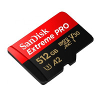 Карта пам'яті microSDXC (UHS-1 U3) SanDisk Extreme Pro A2 512Gb class 10 V30 (R200MB/s,W140MB/s) (adapter)