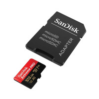 Карта пам'яті microSDXC (UHS-1 U3) SanDisk Extreme Pro A2 512Gb class 10 V30 (R200MB/s,W140MB/s) (adapter)