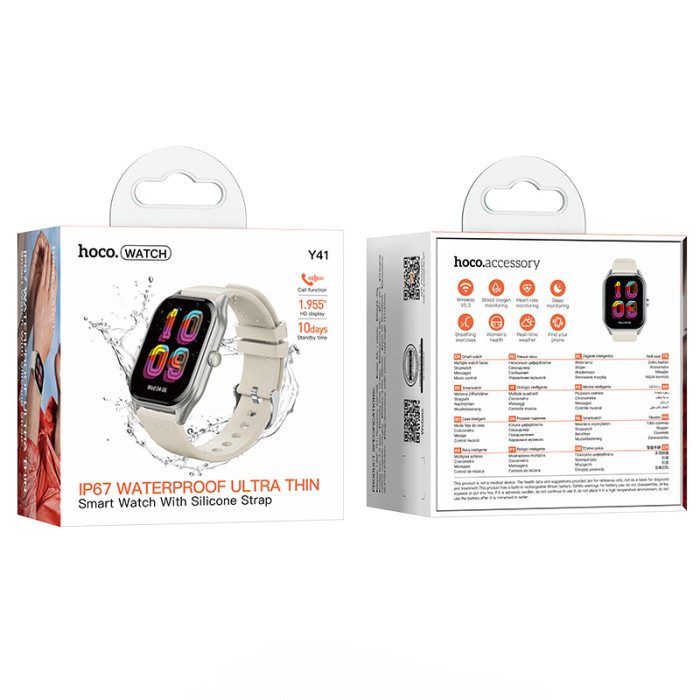 Смарт-годинник HOCO Y41 Smart watch(call version) Silver