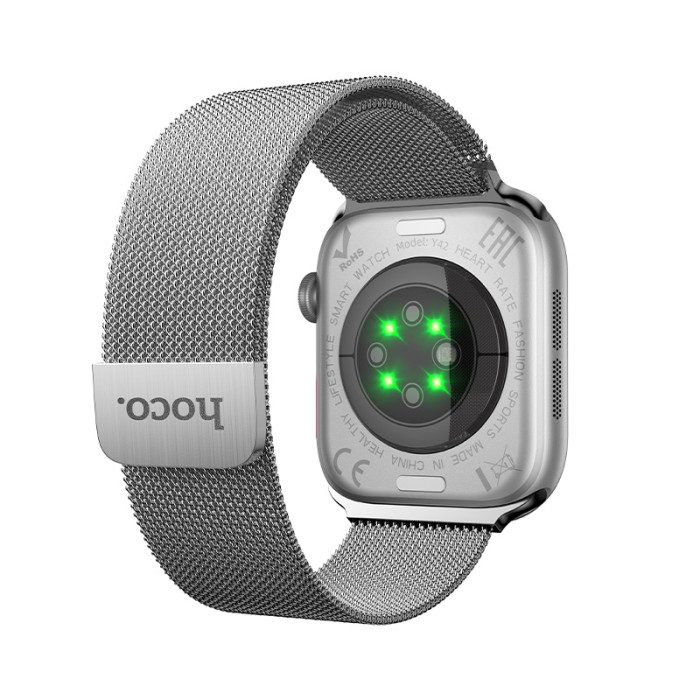 Смарт-годинник HOCO Y42 51mm. 200 mAh. IPX6 Smart watch(call version) Silver
