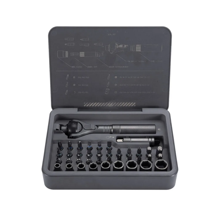 Викрутка з комплектом біт Xiaomi Duke RS2 ratchet screwdriver set gray