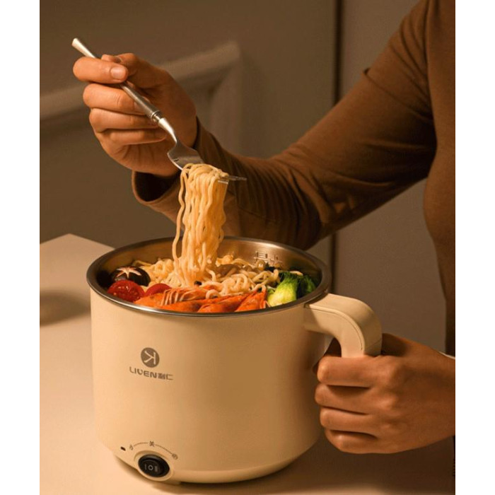 Каструля Електрична Xiaomi LIVEN Multi functional Small Hot Pot Electric Cooking Pot 1.8L (without steamer)