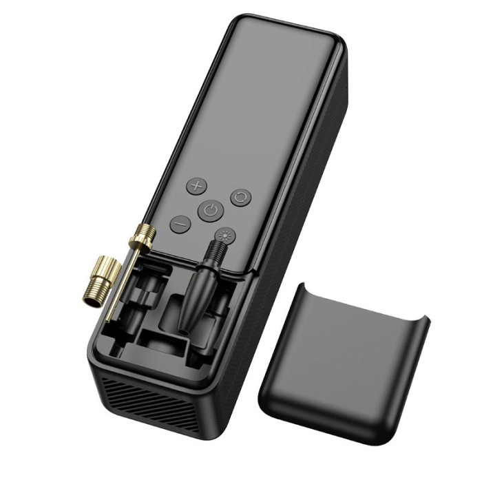 Автомобільний насос HOCO ZP5 May smart air pump Black