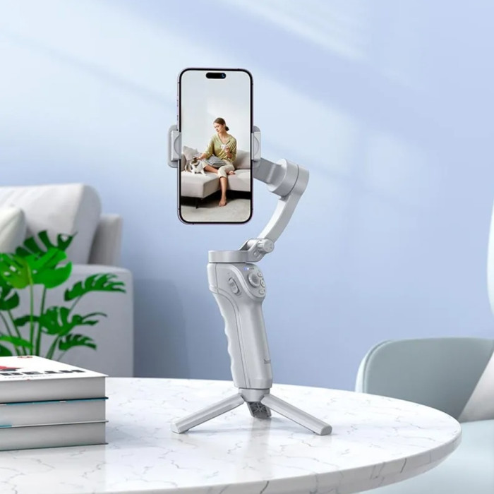 Триосьовий стабілізатор HOCO K24 Support 3-axis smart gimbal Gray