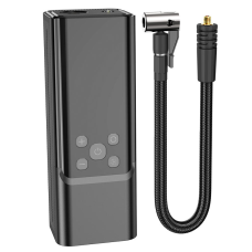 Автомобільний насос HOCO ZP7 Maddy portable smart air pump(5000mAh) Black