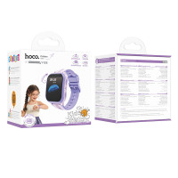 Дитячий смарт-годинник HOCO Y108 4G children phone-watch Purple