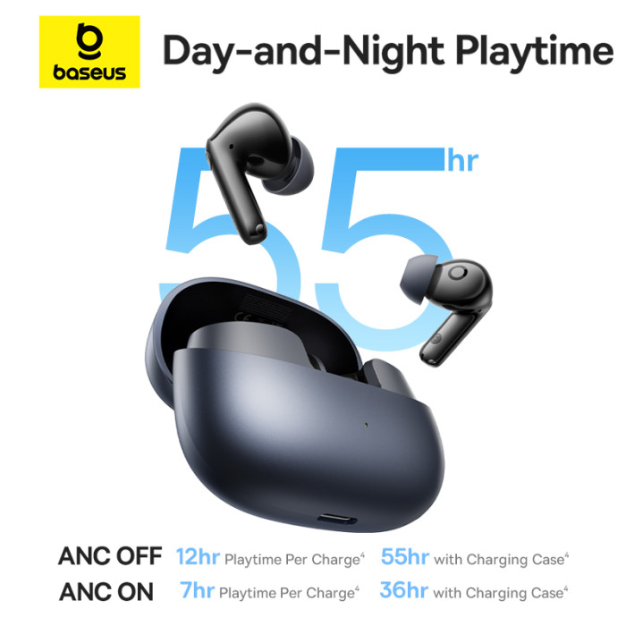 Бездротові навушники TWS Baseus Bass EP10 Pro In-Ear True Wireless Earbuds Cosmic Black