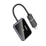 Адаптер HOCO HU1 Way car wireless CarPlay adapter Metal Gray